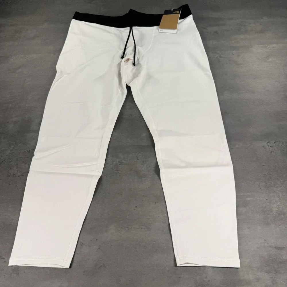 The North Face Winter Warm Essential Mens XL White Black Leggings Baselayer Hike